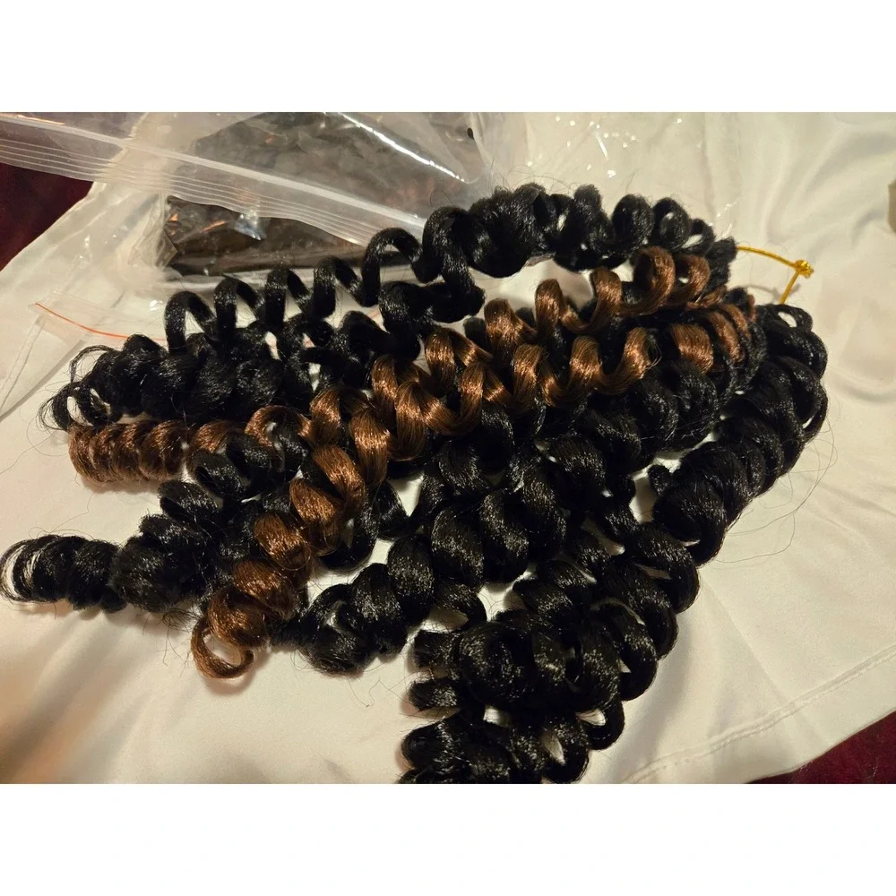 6 Packs Jamaican Bounce Crochet Hair Wand Curl Twist Braid Curly for Black Women